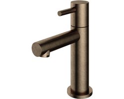 Hotbath Cobber Fonteinkraan - Opbouw - Uitvoering AB - Verouderd Messing - Messing - 230 mm - Waterbesparend