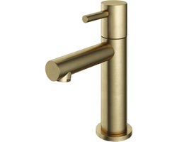 Hotbath Cobber Fonteinkraan - Opbouw - Uitvoering BB - Geborsteld Messing PVD - Messing - 230 mm - Waterbesparend
