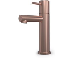 Hotbath Cobber Fonteinkraan - Opbouw - Uitvoering BCP - Geborsteld Koper PVD - Messing - 230 mm - Waterbesparend