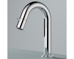 Hotbath Cobber Fonteinkraan - Opbouw - Uitvoering CR - Chroom - Messing - 193 mm - Waterbesparend