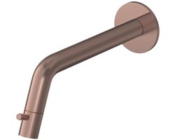 Hotbath Cobber Fonteinkraan Wandmodel - Inbouw - Inkortbaar - Uitvoering BCP - Geborsteld Koper PVD - Messing - 60 mm - Waterbesparend