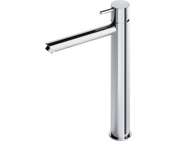 Hotbath Cobber - Wastafelmengkraan - zonder Waste - Laag - Chroom - Opbouw - Chroom - V03