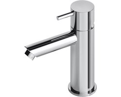 Hotbath Cobber - Wastafelmengkraan - zonder Waste - Laag - Chroom - Opbouw - Chroom - V06