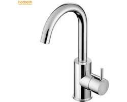 Hotbath Cobber - Wastafelmengkraan - zonder Waste - met Draaibare Uitloop - Chroom - Opbouw - Chroom