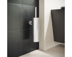 Hotbath Cobber X toiletborstelset wandmodel 34 x 8,2 x 12,2 cm, chroom