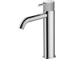 Hotbath Cobber X - Wastafelmengkraan - zonder Waste - Laag - Chroom - Opbouw - Chroom - V02