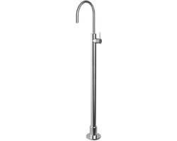 Hotbath Cobber X - Wastafelmengkraan - zonder Waste - Laag - Chroom - Staande Kraan - Chroom
