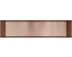 Hotbath &More Inbouwnis - 30 x 120 cm - Frameless - Geborsteld Koper PVD