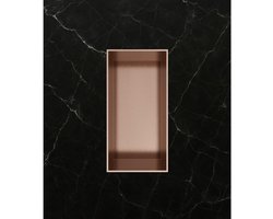 Hotbath &More Inbouwnis - 30 x 15 x 10 cm - Frameless - Geborsteld Koper PVD