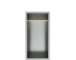 Hotbath &More Inbouwnis - 30 x 15 x 10 cm - met LED-verlichting - RVS 316