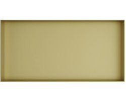 Hotbath &More Inbouwnis - 30 x 60 x 10 cm - Frameless - Geborsteld Messing PVD