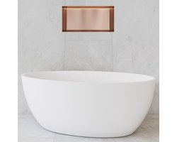 Hotbath &More Inbouwnis - 30 x 60 x 10 cm - Frameless - met LED-verlichting - Geborsteld Koper PVD