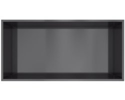 Hotbath &More Inbouwnis - 30 x 60 x 10 cm - Geborsteld Zwart PVD