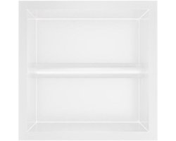 Hotbath &More Inbouwnis en Borstelgarnituur - 16 x 16 x 126 cm - Mat Wit