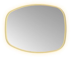 Hotbath &More Mirrors Contour LED Badkamerspiegel - Figuur - 80 x 120 cm - Geborsteld Messing Pvd