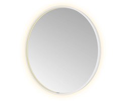 Hotbath &More Mirrors Round LED Badkamerspiegel - Rond - 80 cm - Mat Wit