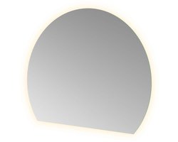 Hotbath &More Mirrors Spiegel Sunset Incl Direct & Indirect Led - Spiegelverwarming - Color Changing - Dimbaar - Dottless - met Afstandsbediening LED Badkamerspiegel - Rond - 160 cm