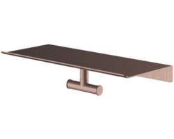 Hotbath &More Shelves - Dubbele Handdoekhaak - Voor Planchet - Geborsteld Koper PVD