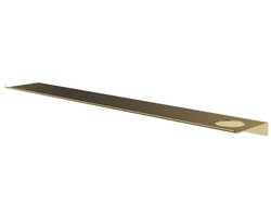 Hotbath &More Shelves - Planchet 80 Cm - Inclusief Bevestigingsrails - Met 1 Uitsparing - Voor Zeepdispenser of Beker - Geborsteld Messing PVD