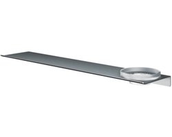 Hotbath &More Shelves - Schaal - Gematteerd Glas - Voor Planchet - Geborsteld Gunmetal PVD