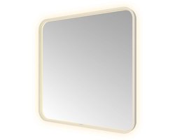 Hotbath &MORE Spiegel direct en indirect LED spiegelverwarming color changing dimbaar met afstandsbediening RVS 316