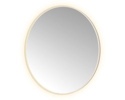 Hotbath &MORE Spiegel Round direct en indirect LED spiegelverwarming dimbaar met afstandsbediening RVS 316