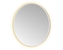 Hotbath &MORE Spiegel Round direct en indirect LED spiegelverwarming dimbaar met afstandsbediening RVS 316