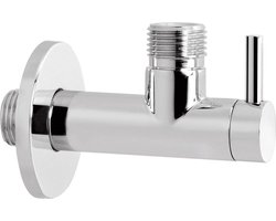 Hotbath Pal hoekstopkraan rond met filter 1/2" chroom