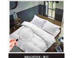 Hotel Home Collection - Dekbedovertrek - Brighton - 200x200/220 +2*60x70 cm - Wit