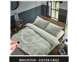 Hotel Home Collection - Dekbedovertrek - Brighton - Zilver Grijs