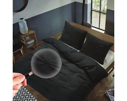 Hotel Home Collection - Dekbedovertrek - Brighton - Zwart