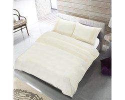 Hotel Home Collection - Dekbedovertrek - Devon - 200x200/220 +2*60x70 cm - Creme