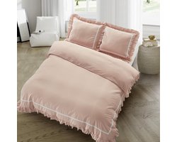 Hotel Home Collection - Dekbedovertrek - Dorothy - Oud Roze