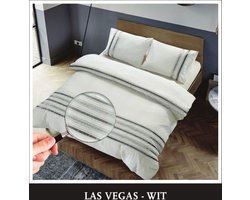 Hotel Home Collection - Dekbedovertrek - Las Vegas - 140x200/220 +1*60x70 cm - Wit