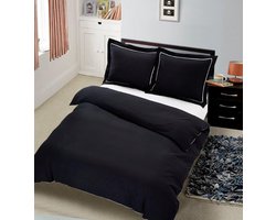 Hotel Home Collection - Dekbedovertrek - London - Zwart