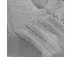 Hotel Home Collection - Dekbedovertrek - Plymouth - 240x200/220 +2*60x70 cm - Zilver Grijs