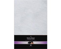 Hotel Home Collection - Jersey Hoeslaken - 190/200x200+30 cm - Zilver Grijs