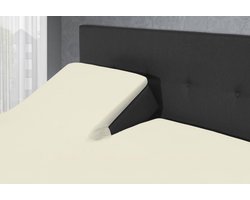 Hotel Home Collection - Split Topper Hoeslaken - 140x200/210/220+10 cm - Creme