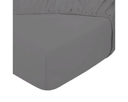 Hotel Home Collection - Topper Hoeslaken - 140x200/210/220+20 cm - Antraciet
