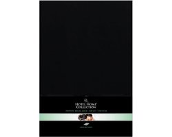 Hotel Home Collection Topper Hoeslaken 160 x 200 cm - Zwart