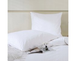 Hotel Kussensloop Katoen Satijn Wit 40x60cm Ademend & Zacht