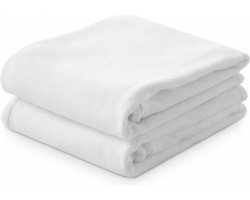 Hotel Kwaliteit - Extra Zacht-Molton Kussenbeschermer- Antibacteriëel-Anti allergie-Kussenslopen-60x70cm-Set van 2 Stuks- Met rits -Wit