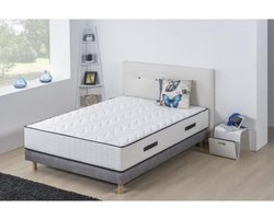HOTEL SEIZOENEN Set matras + boxspring 140x190 cm - Schuim - 25 cm - 5 zones - DEKO DREAM