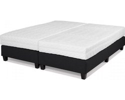 Hotelbed Cambridge 160  x 210, meubelstof zwart