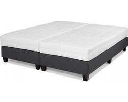 Hotelbed Princeton 140  x 200, meubelstof antraciet