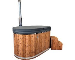 Hottub ovaal - 200cm - 2 persoons - interne houtkachel