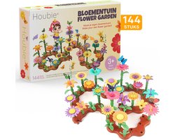 HOUBIE® Bloemen Fijne motoriek Speelgoed – 144st - Jongens Speelgoed 5 Jaar - Speelgoed Meisjes speelgoed 6 jaar - Open ended speelgoed 8 jaar - Kleuter speelgoed 3 jaar - Kinderspeelgoed speelgoed 4 jaar - Meisjes Speelgoed 7 jaar