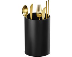 Houder voor keukengerei - Keukengereihouder van kunststof - Bestekmand - Ronde bestekhouder voor keukenhulp