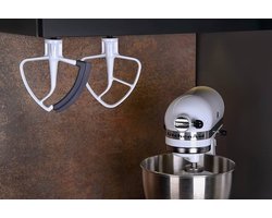 Houder voor KitchenAid accessoires - set van 4 - zwart - kunststof