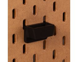 Houder voor schaar of klein gereedschap - Voor Ikea Skadis pegboard - Zwart